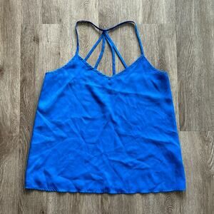 Abercrombie & Fitch Y2K Strappy Back Tank Top Blue Size Medium